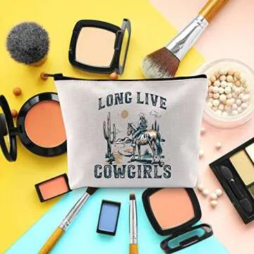 Stylish Western Rodeo Cosmetic Bag for Women