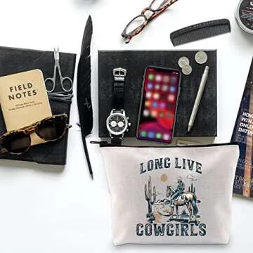 Stylish Western Rodeo Cosmetic Bag for Women