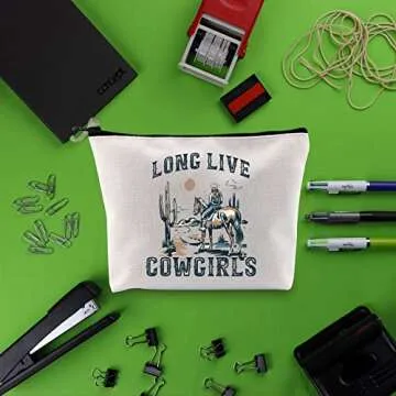 Stylish Western Rodeo Cosmetic Bag for Women