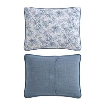 Tommy Bahama - King Quilt Set, Reversible Cotton Bedding with Matching Shams, Coastal Inspired Home Decor (Pen and Ink Palm Navy Blue, King)