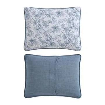 Tommy Bahama - King Quilt Set, Reversible Cotton Bedding with Matching Shams, Coastal Inspired Home Decor (Pen and Ink Palm Navy Blue, King)