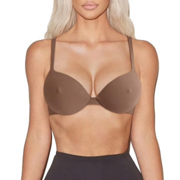 REORIA Women's Plunge Push Up Bras Sienna 38DD Comfortable