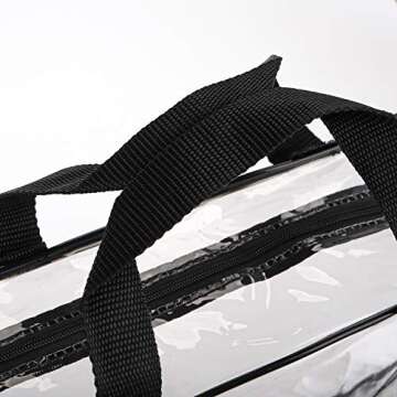 Hedume Set of 9 Clear Makeup Bags, Waterproof and TSA Approved