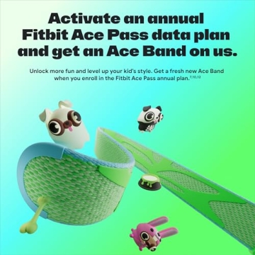 Google Fitbit Ace LTE - Kids Smartwatch with Call, Message, GPS, and Activity-Based Games, Ace Pass ...