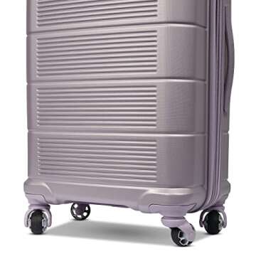 American Tourister Stratum 2.0 Expandable Hardside Luggage with Spinner Wheels, Purple Haze, Carry-on