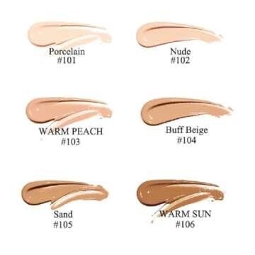 2 Pack PHOERA Foundation,Matte Oil Control Concealer Foundation Cream,PHOERA Long Lasting Waterproof...