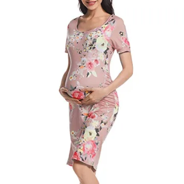 MUSIDORA Plus Size Maternity Dress for Comfort and Style