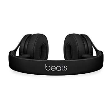 Beats EP Wired On-Ear Headphones - Battery Free for Unlimited Listening, Built in Mic and Controls - Black