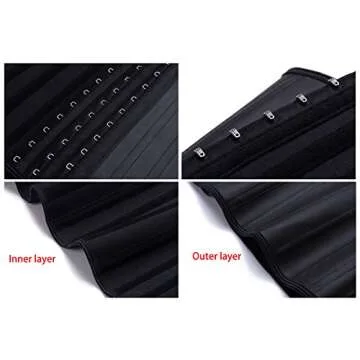 YIANNA Women's Latex Waist Trainer for Hourglass Shape