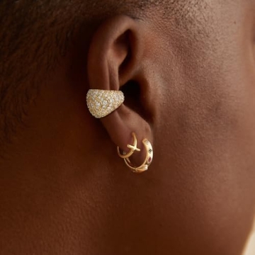 MYEARS Women Gold Cross Earrings Hypoallergenic Everyday