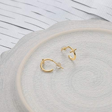 MYEARS Women Gold Cross Earrings Hypoallergenic Everyday