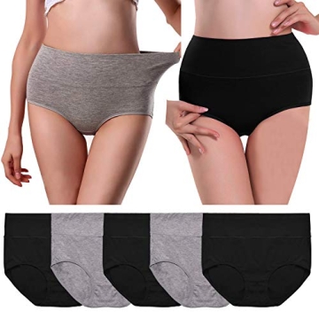 Comfortable High-Waisted Women's Cotton Briefs