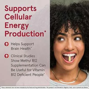 Jarrow Formulas Extra Strength Methyl B-12, Dietary Supplement for Cellular Energy Production, 100 Lemon-Flavored Chewable Tablets, Up to a 100 Day Supply