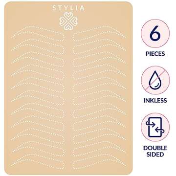Stylia Microblading Eyebrow Practice Tattoo Skin, 3mm Tattoo Practice Skin, Fake Skin for Tattoo, Fa...