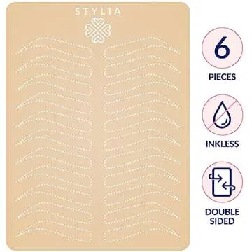 Stylia Microblading Eyebrow Practice Tattoo Skin, 3mm Tattoo Practice Skin, Fake Skin for Tattoo, Fa...