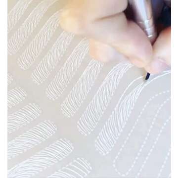 Stylia Microblading Eyebrow Practice Tattoo Skin, 3mm Tattoo Practice Skin, Fake Skin for Tattoo, Fake Skin Tattoo Skin, Fake Tattoo Skin, Real Skin Tattoo Skin, Tattoo Skin Practice Kit (6 PC)