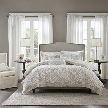 Harbor House Cotton Comforter Set - Trendy Tufted Textured Design, All Season Down Alternative Cozy ...