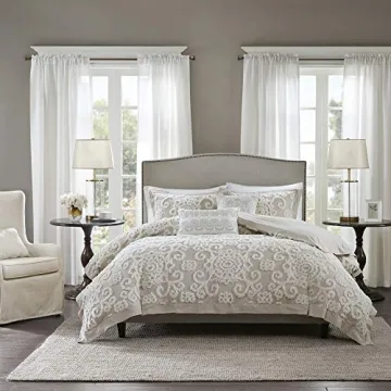 Harbor House Cotton Comforter Set - Trendy Tufted Textured Design, All Season Down Alternative Cozy ...