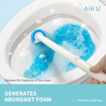 AIR U+ Disposable Toilet Brush System with 24 Refills
