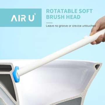 AIR U+ Disposable Toilet Brush System with 24 Refills