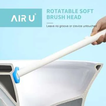 AIR U+ Disposable Toilet Brush System with 24 Refills