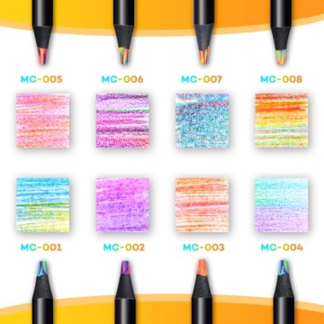 Vibrant nsxsu Rainbow Pencils for Creative Fun
