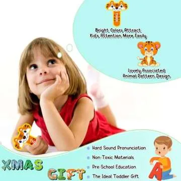 Easter Basket Stuffers for Toddler, Fridge Magnets for Toddlers 1-3, Magnetic Letters, Cute Uppercase Animal Toddler Toys, Alphabet Magnets, ABC Magnets for Toddlers 1-3 Refrigerator