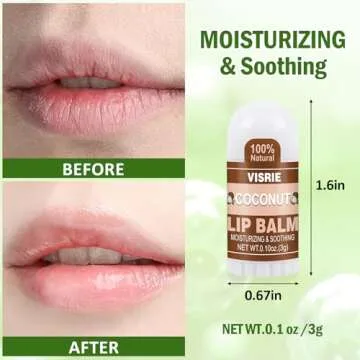 VISRIE Mini Lip Balm 40 Count - 10 Flavor Variety