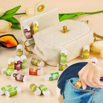 VISRIE Mini Lip Balm 40 Count - 10 Flavor Variety