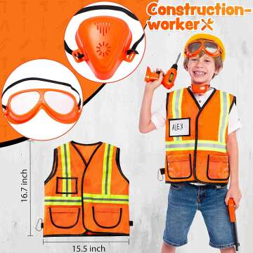 Kids Tool Set with Costume & Drill - 19pcs Set