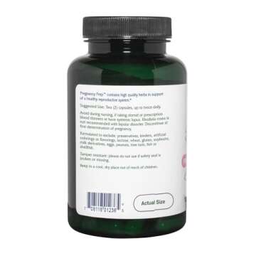 Vitanica Pregnancy Prep, Reproductive System Support, Vegan, 120 Capsules