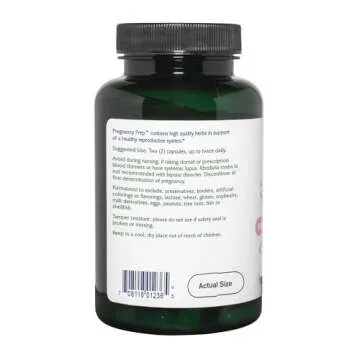 Vitanica Pregnancy Prep, Reproductive System Support, Vegan, 120 Capsules