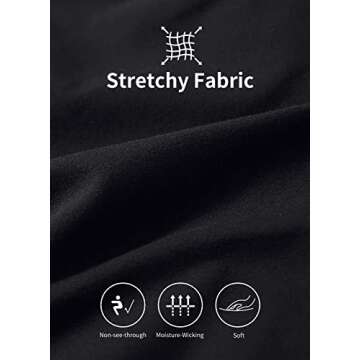 BALEAF Biker Shorts Women Yoga Gym Workout Spandex Running Volleyball Tummy Control Compression with Pockets Soft 8" Black L