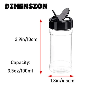 Qiuttnqn 16 PCS Clear Spice Containers with Lids