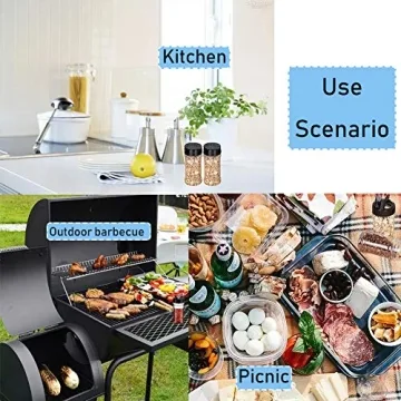 Qiuttnqn 16 PCS Clear Spice Containers with Lids