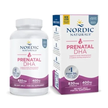 Nordic Naturals Prenatal DHA Soft Gels - Unflavored, 180 Count for Optimal Brain Development - Perfe...