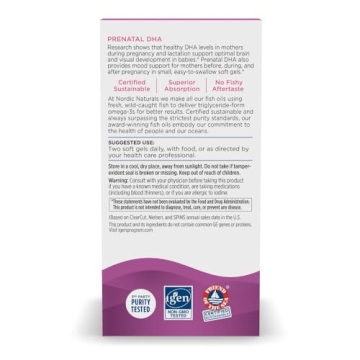 Nordic Naturals Prenatal DHA Soft Gels - Brain Development Support