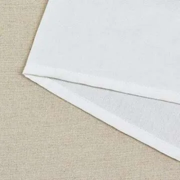 ASPMIZ Farmhouse Cotton Blend Curtains, Rustic Country Color Block Curtain Panels, Boho Button Rod Pocket Window Drapes for Bedroom Living Room Decor, Set of 2 Panels, Linen Color, 52 x 84 Inch Length