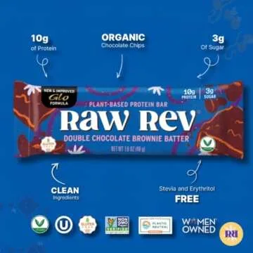Raw Rev Vegan Protein Bars - Double Chocolate Delights
