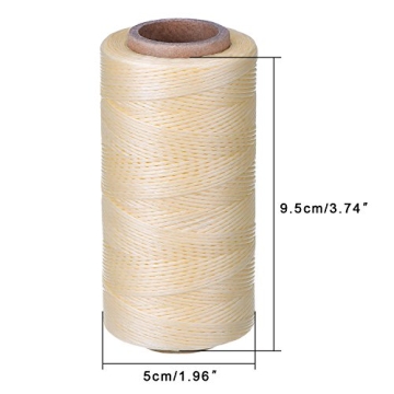 eBoot 260m Beige Leather Sewing Waxed Thread Cord for Crafts