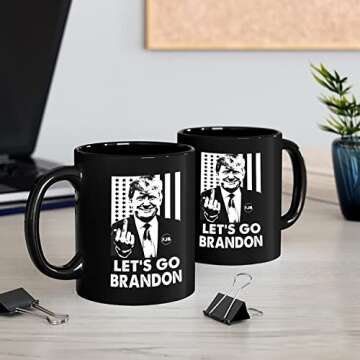 Lets Go Brandon Funny Coffe Mug, Let's Go Branson Cup Of Joe, Novelty Cup, FJB Mug, Lets Go Branon C...
