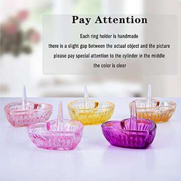 Elegant HDCRYSTALGIFTS Pink Heart Ring Holder Dish