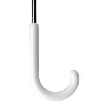 Homeford White Lace Parasol Bridal Umbrella, 26-inch Diameter, 23-inch Length