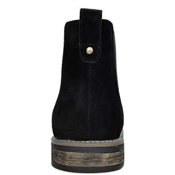 Bruno Marc Mens Urban-06 Black Suede Leather Chelsea Ankle Boots - 11 M US