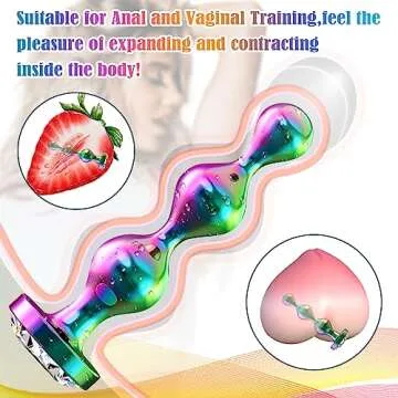 Metal Anal Beads Butt Plug Set for Couples and Beginners