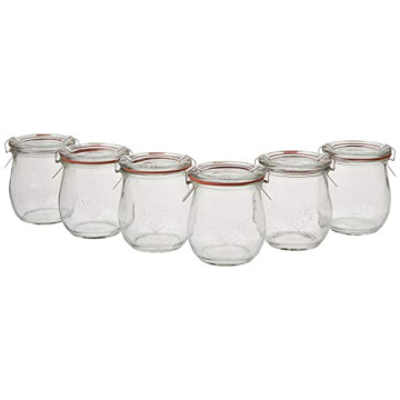 Mini Tulip Jelly Jar Set with Lids & Clamps for Food Storage