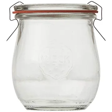 Mini Tulip Jelly Jar Set with Lids & Clamps for Food Storage