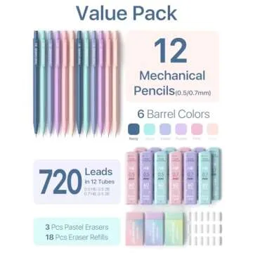 Four Candies Mechanical Pencil Set with Case - 29 Count