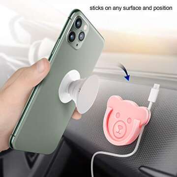TOPGO Cute Bear Style Car Phone Holder Mount for All