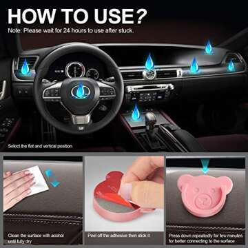 TOPGO Cute Bear Style Car Phone Holder Mount for All